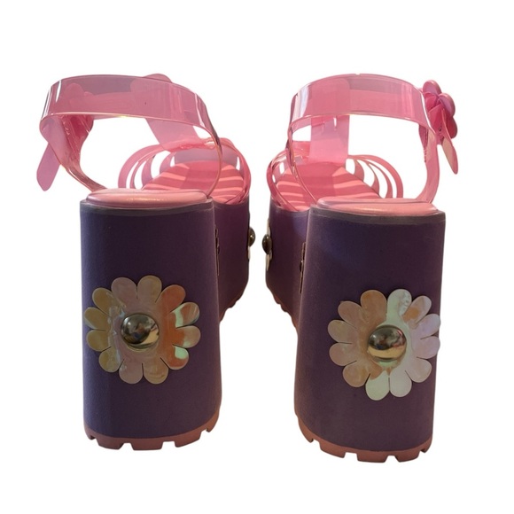 Sugar Thrillz Lavendar Pink Jelly Platform - Picture 4 of 4